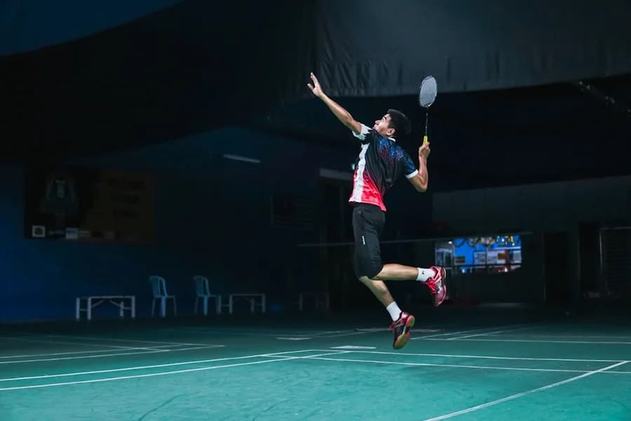 Badminton court for junior academy league sessions