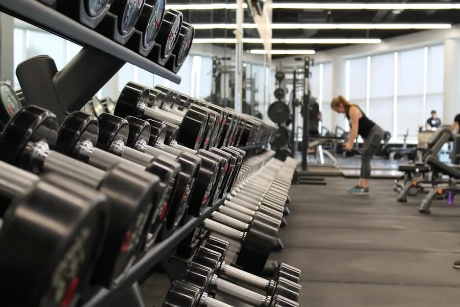 Sport center gym facilities with strength and cardio equipment